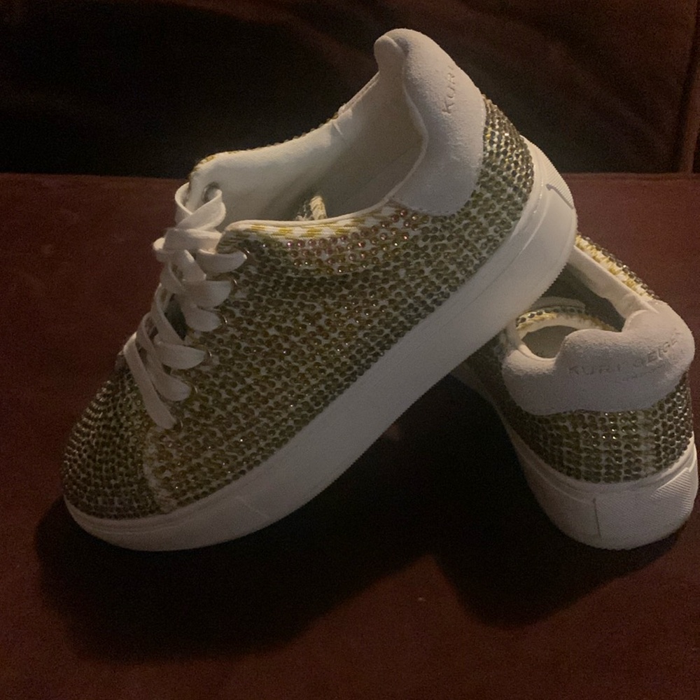 Rhinestone women platform sneakers
